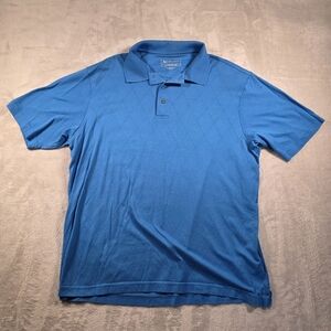 Jos. A. Bank Blue Polo Shirt Classic Knit Casual